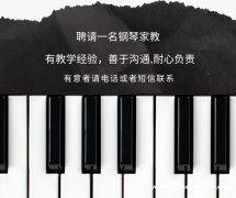 招聘音乐家教老师