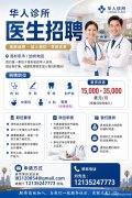 华人诊所招聘医生