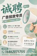 聘广告投放员